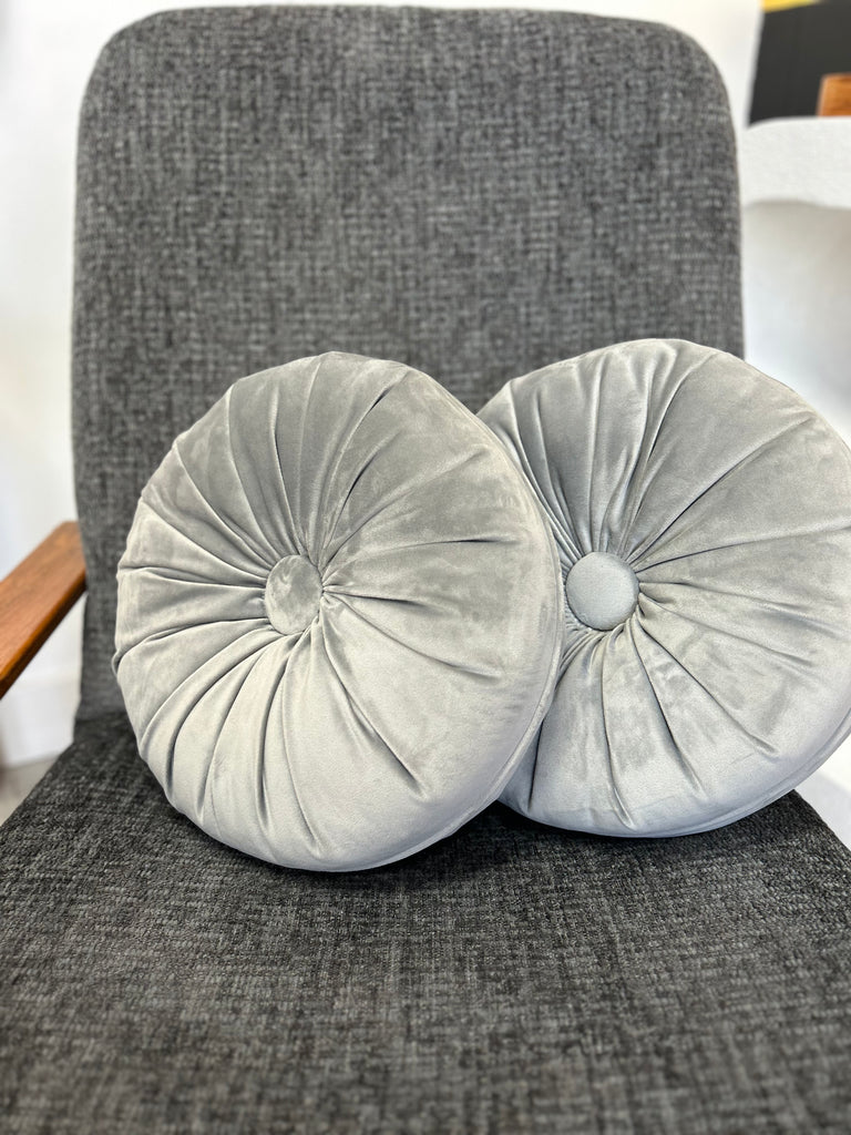Velvet pintuck cushion pair