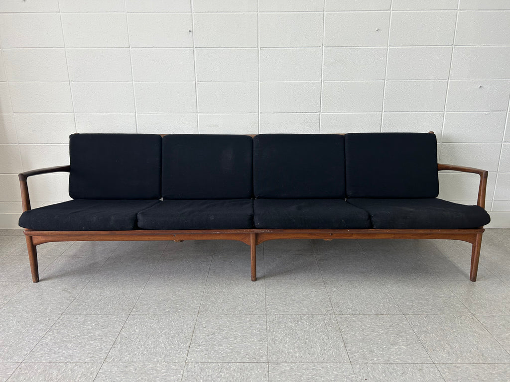 On hold - Walnut 4 seater couch