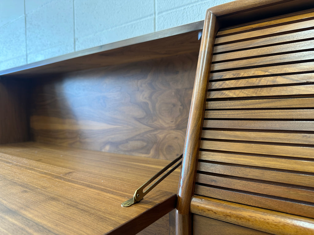KING walnut bed