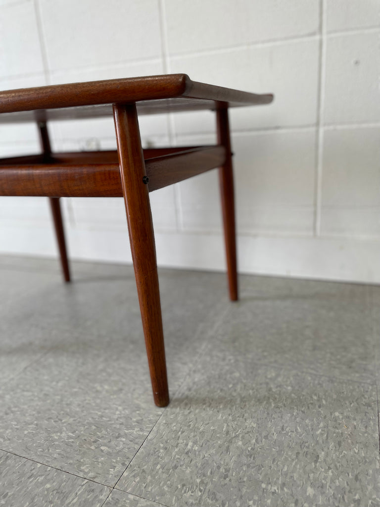 Teak end table **hold**