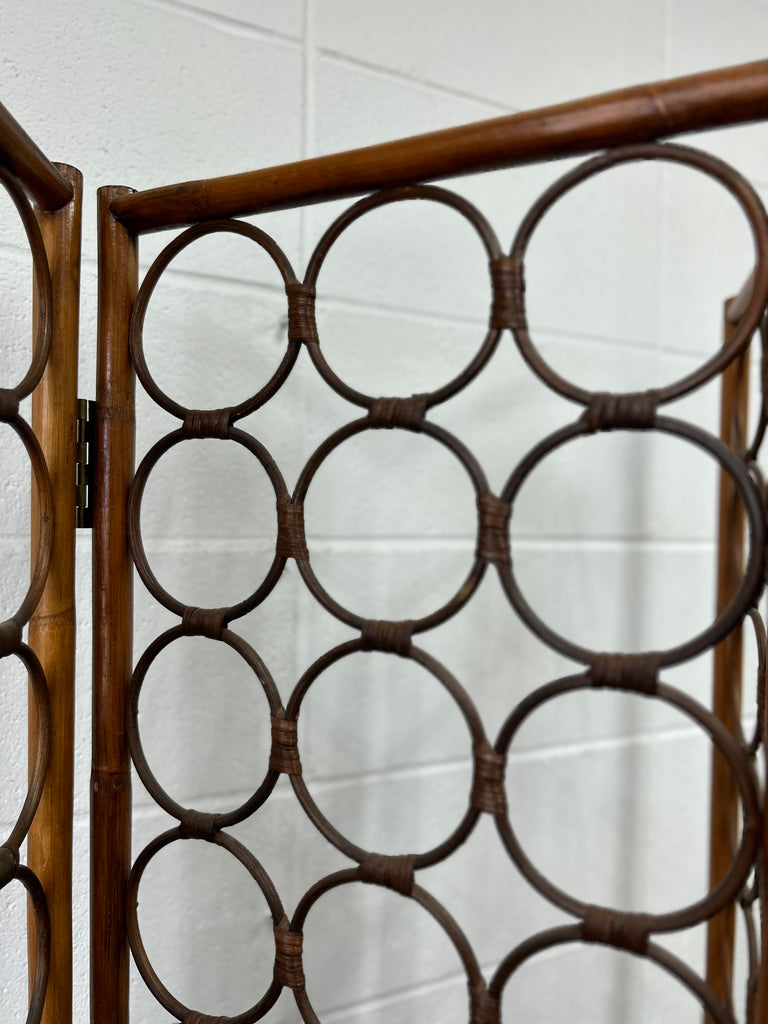 Rattan room divider