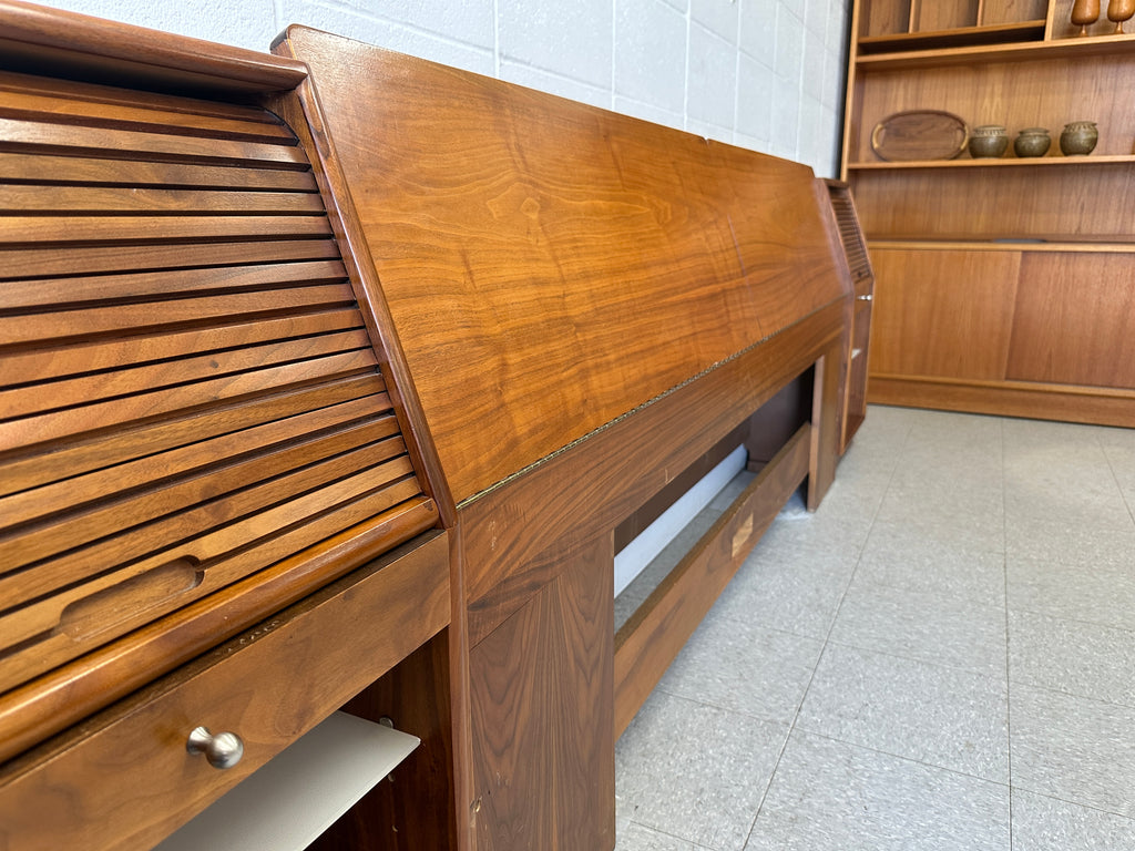 KING walnut bed