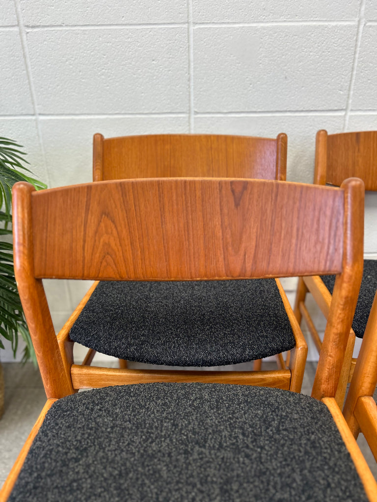 Teak dining chairs (4)