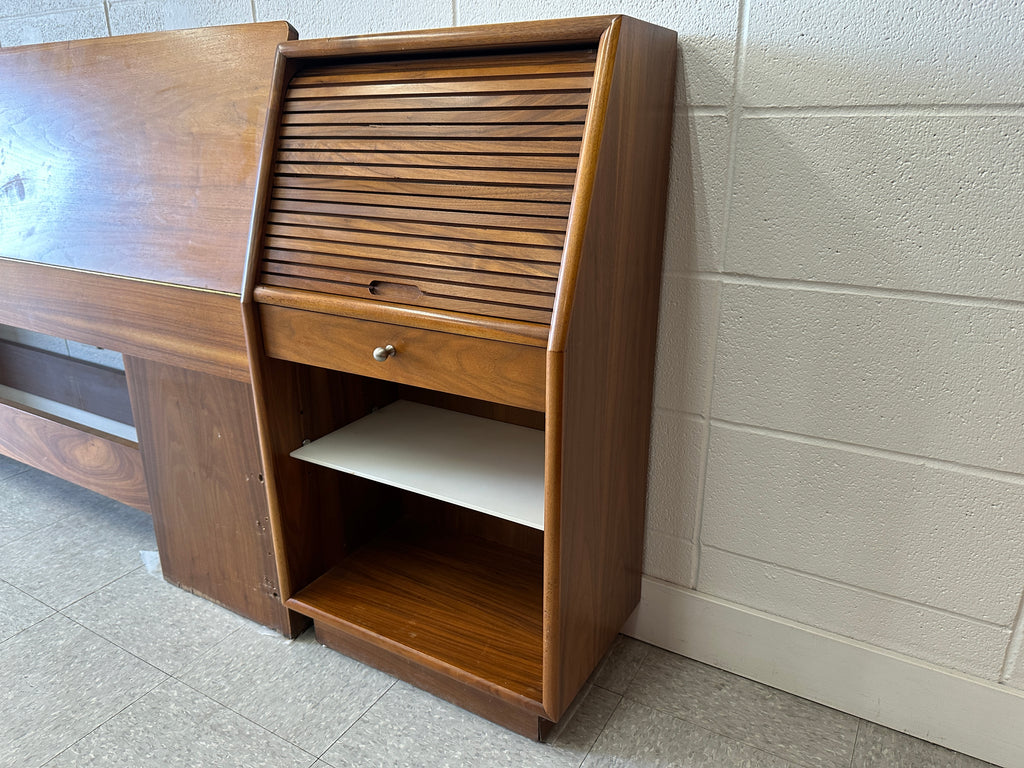 KING walnut bed