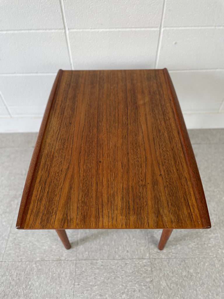 Teak end table **hold**