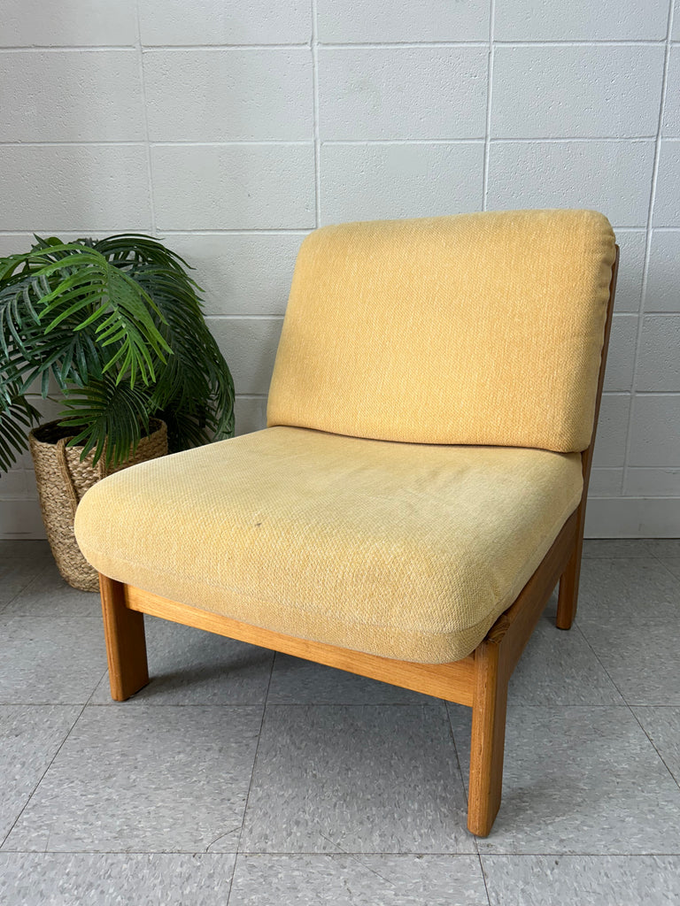 Teak chair pair