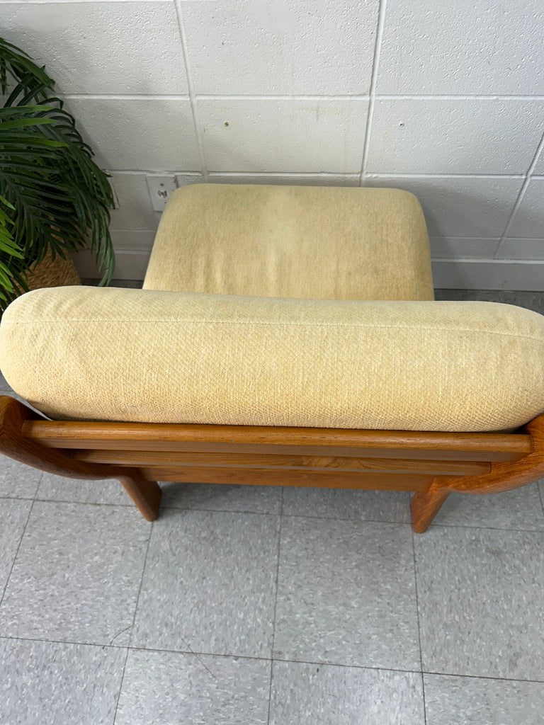Teak chair pair