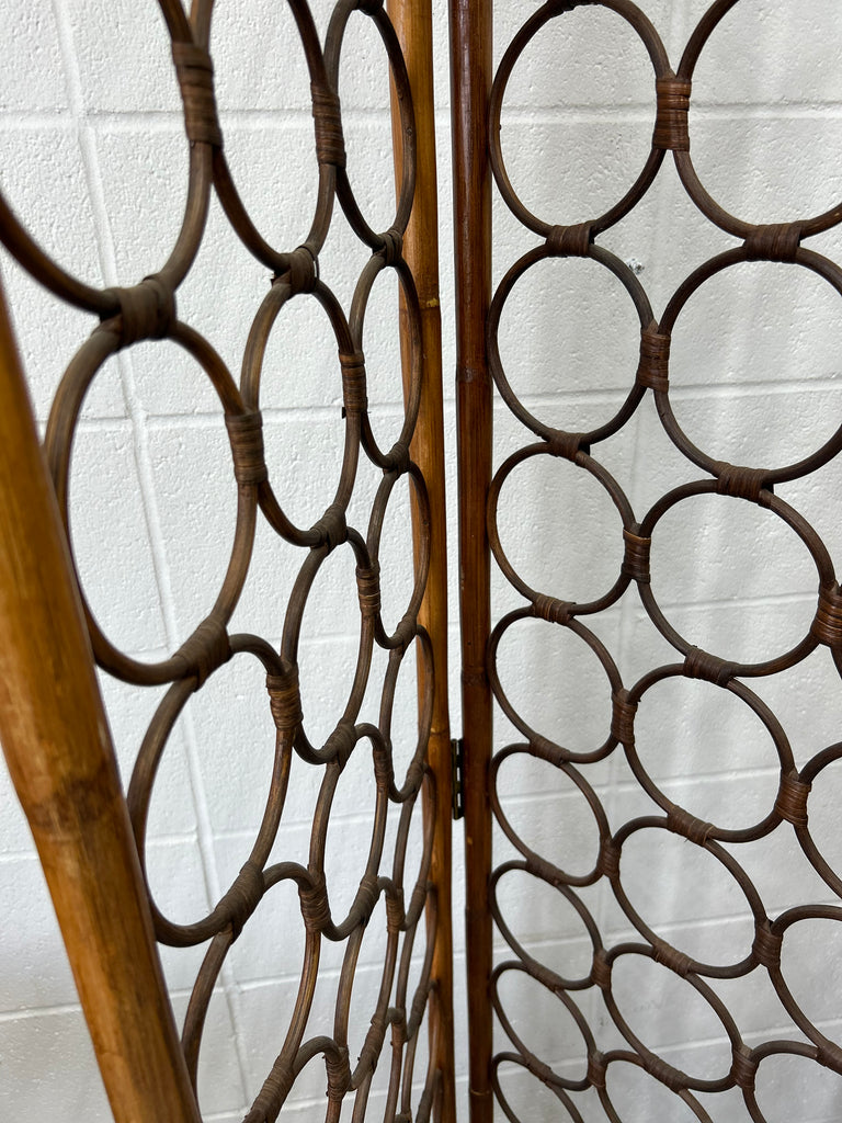 Rattan room divider