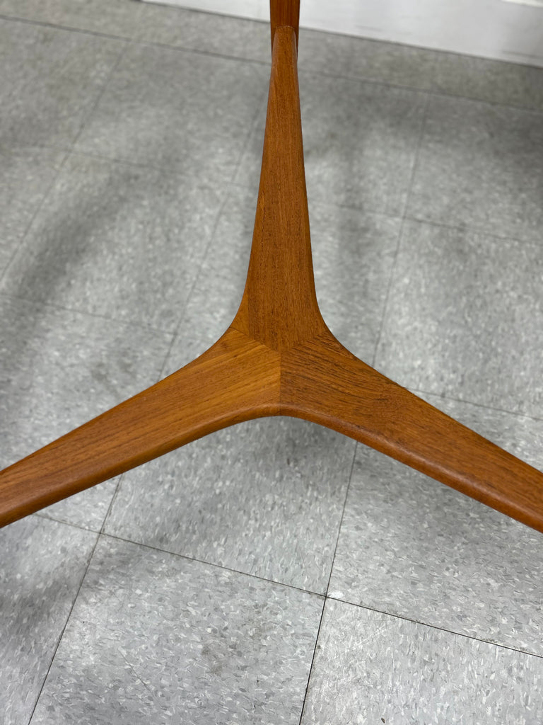 Teak and glass coffee table
