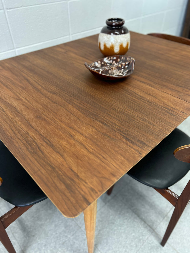 Two tone walnut table