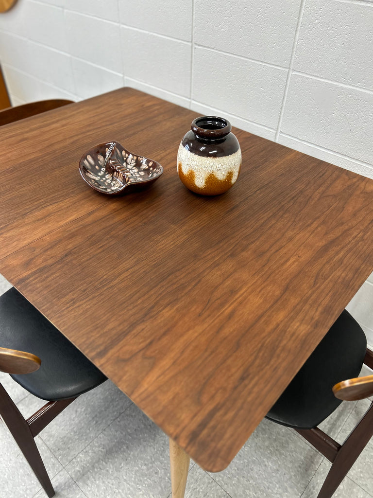 Two tone walnut table