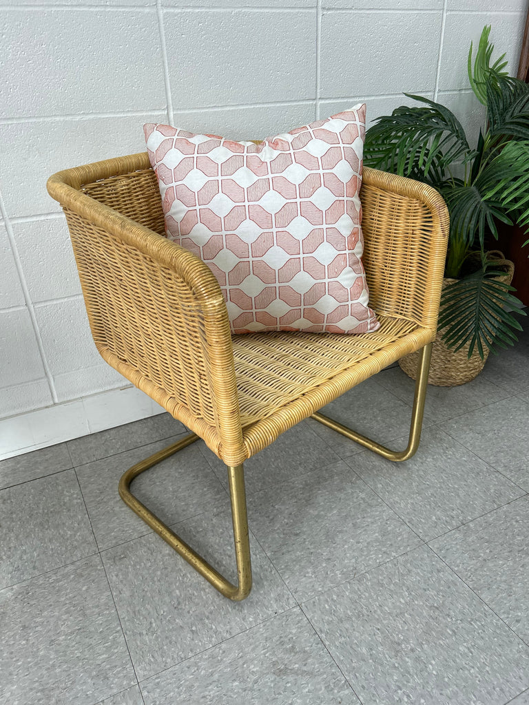 Wicker armchair