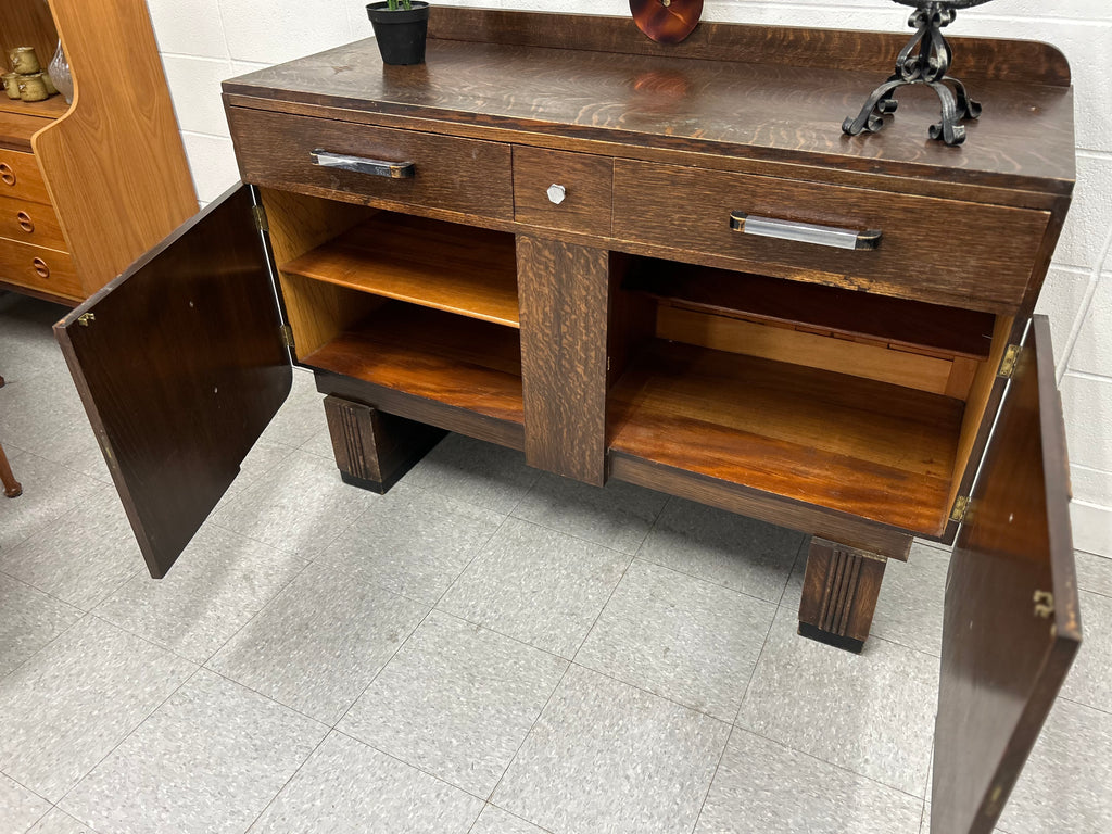 Art Deco oak sideboard