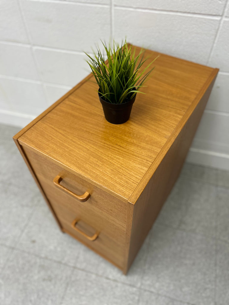 Teak filing cabinet
