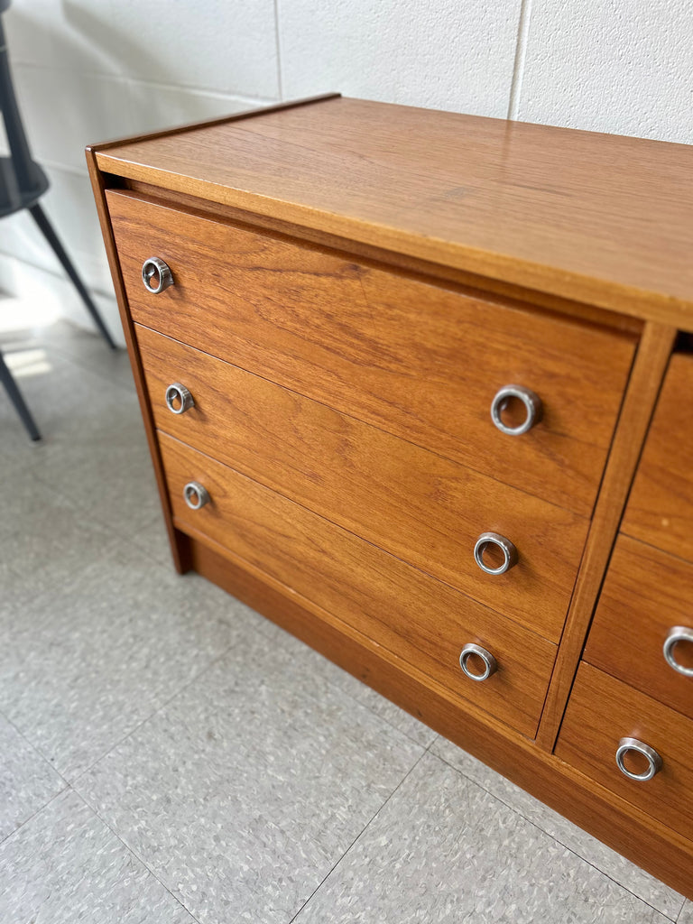 Teak & Chrome dresser