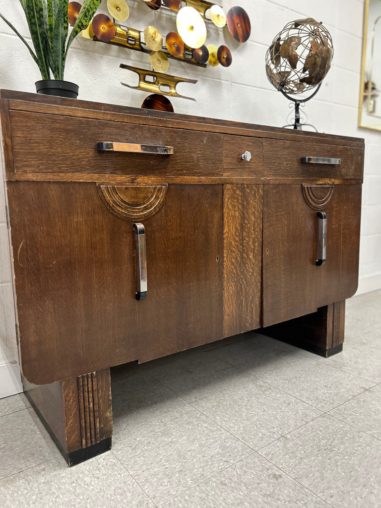 Art Deco oak sideboard