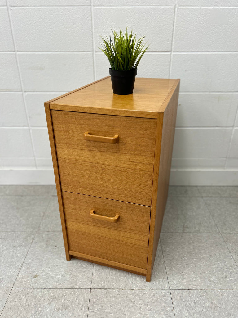 Teak filing cabinet