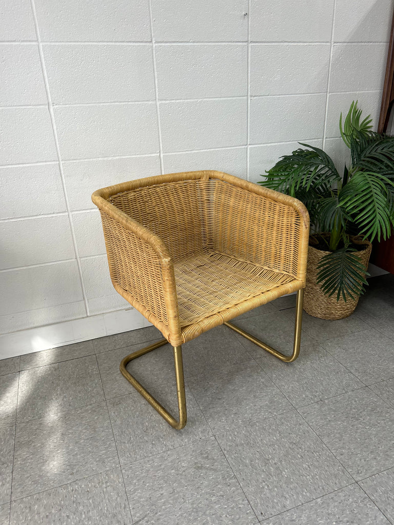 Wicker armchair