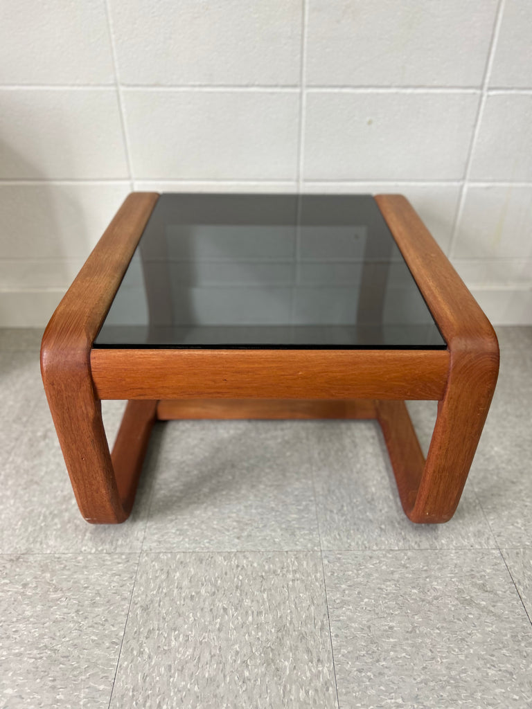 Smoked glass side/coffee table