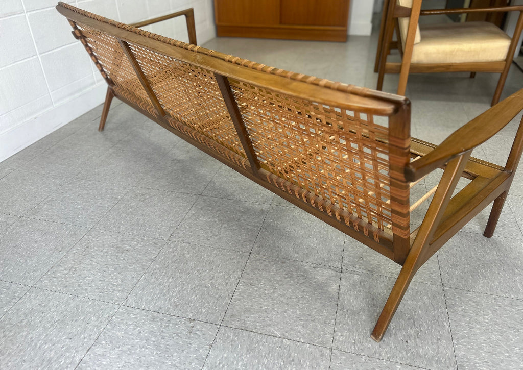 German walnut couch- restored