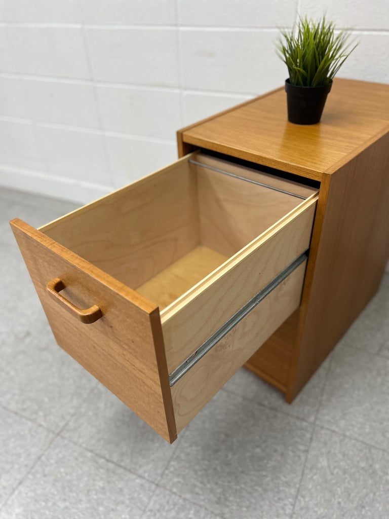 Teak filing cabinet
