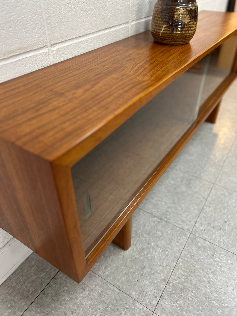 Teak media cabinet