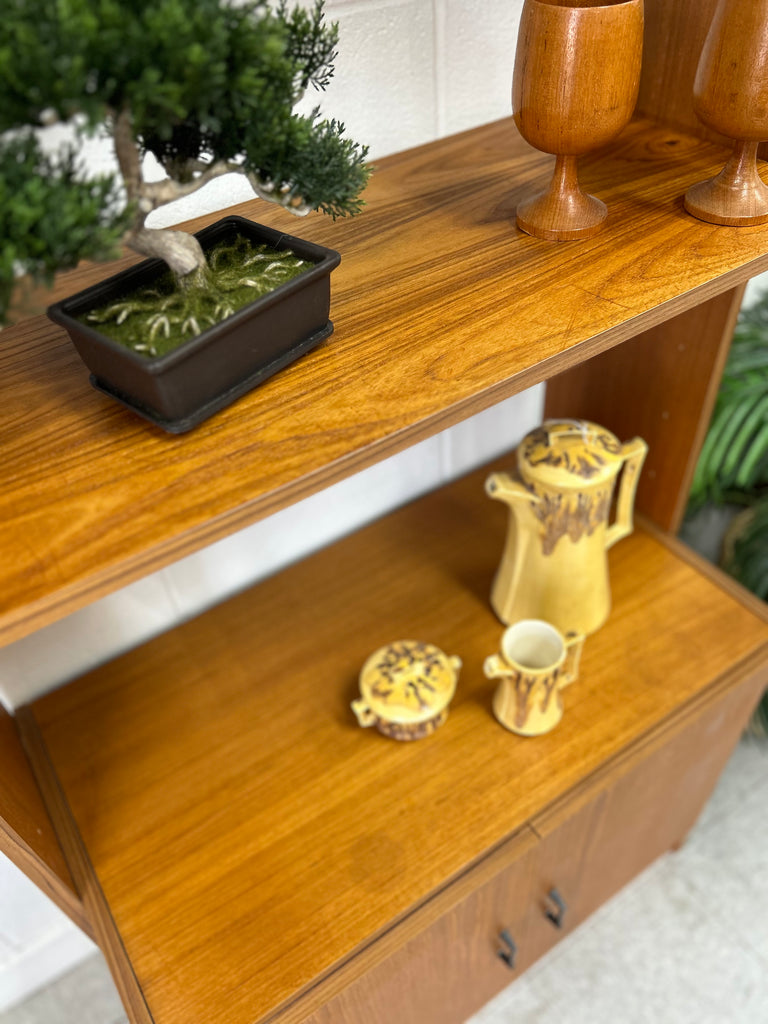 Teak bookshelf