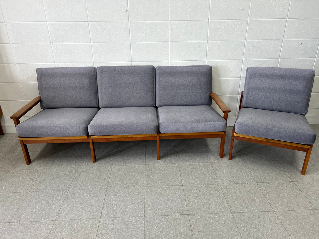 Danish teak couch set