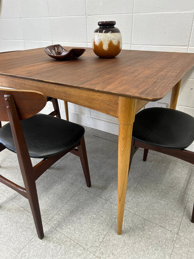 Two tone walnut table