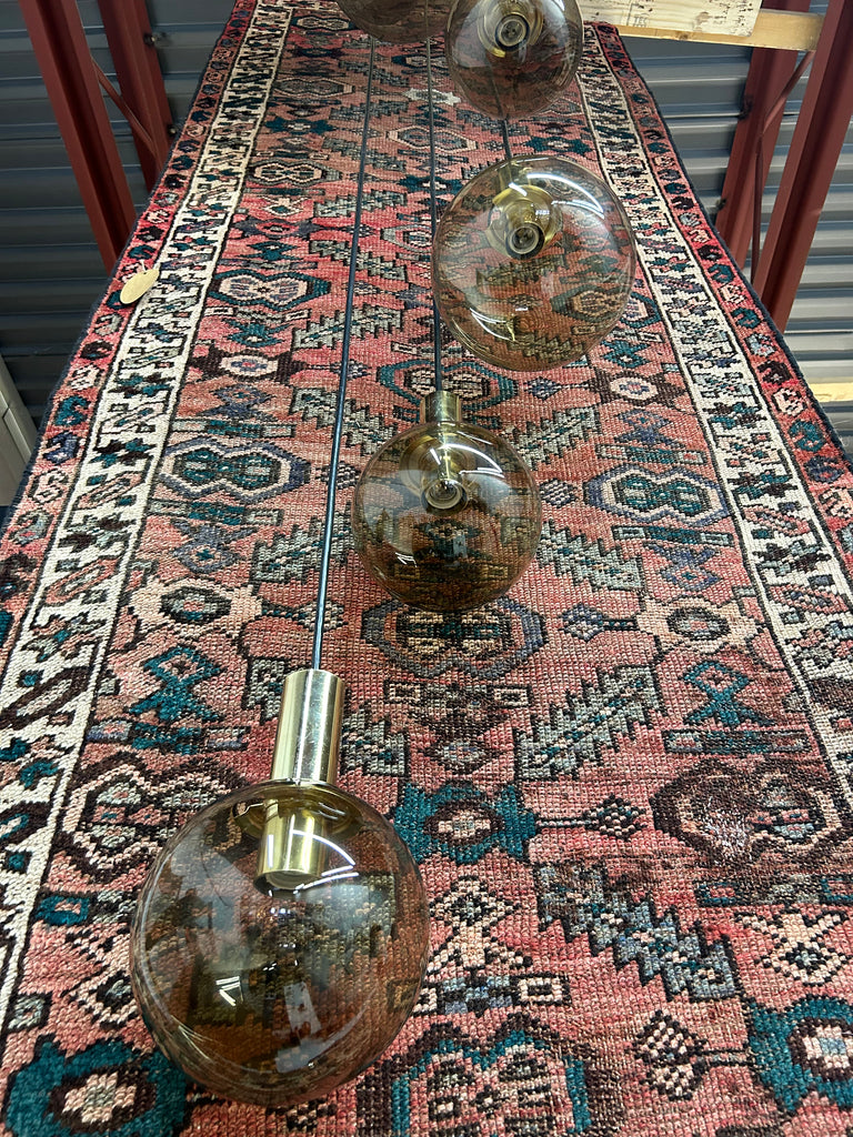 1980’s glass chandelier