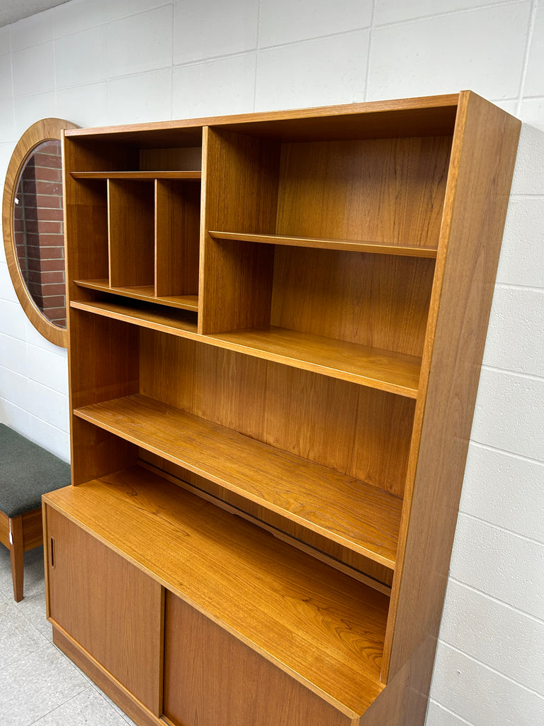 Teak wall unit