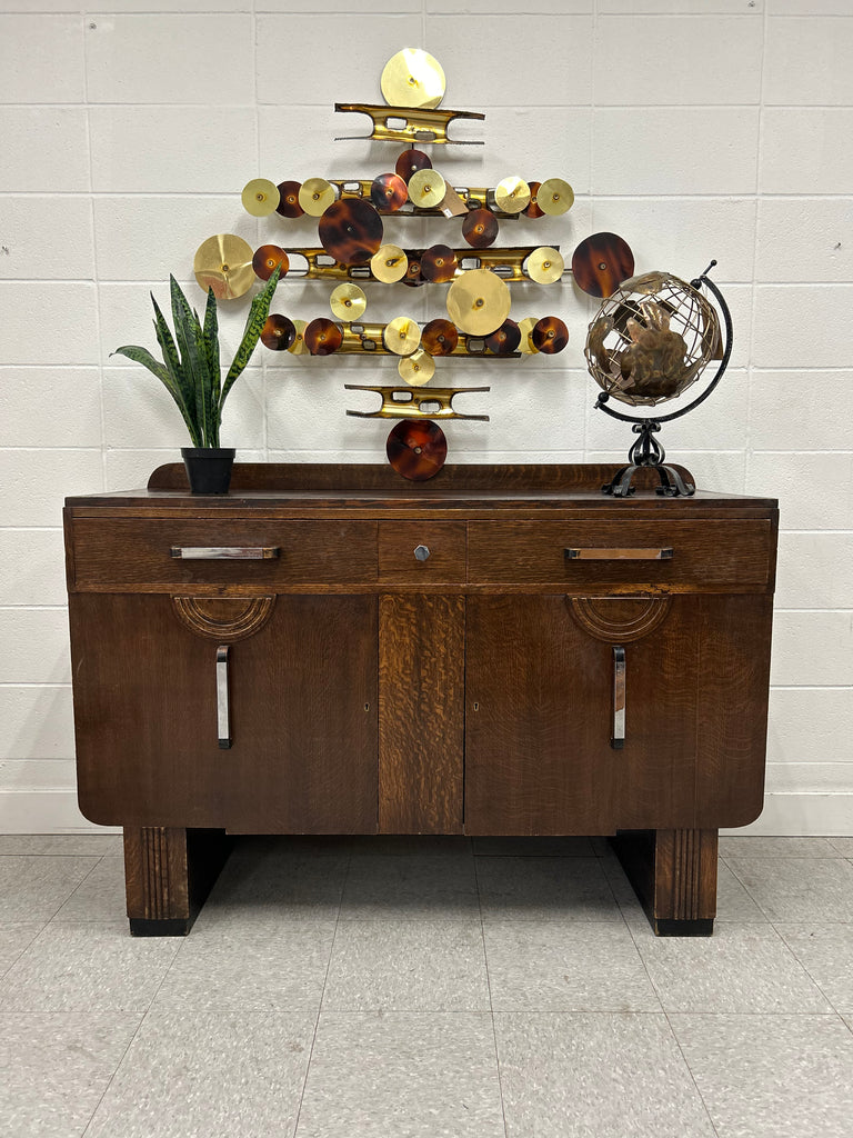 Art Deco oak sideboard