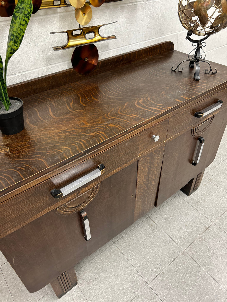 Art Deco oak sideboard