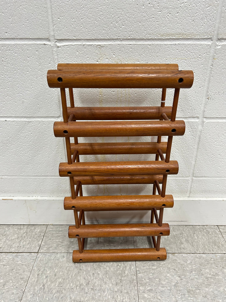 Teak wine rack
