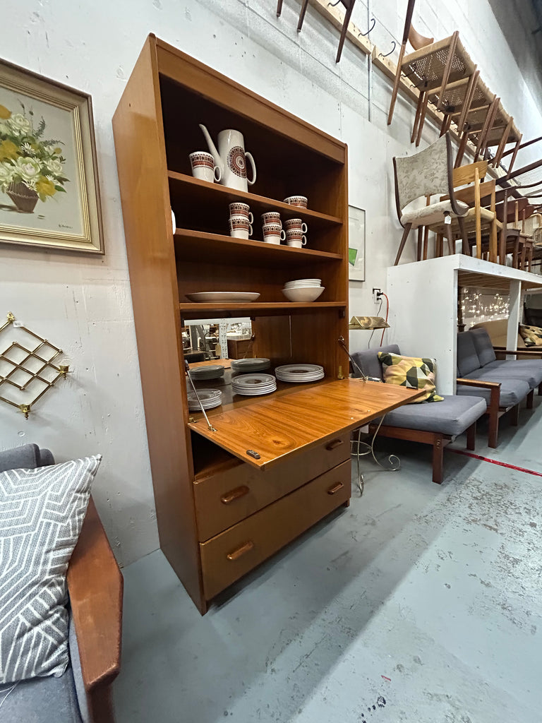 Teak bar cabinet