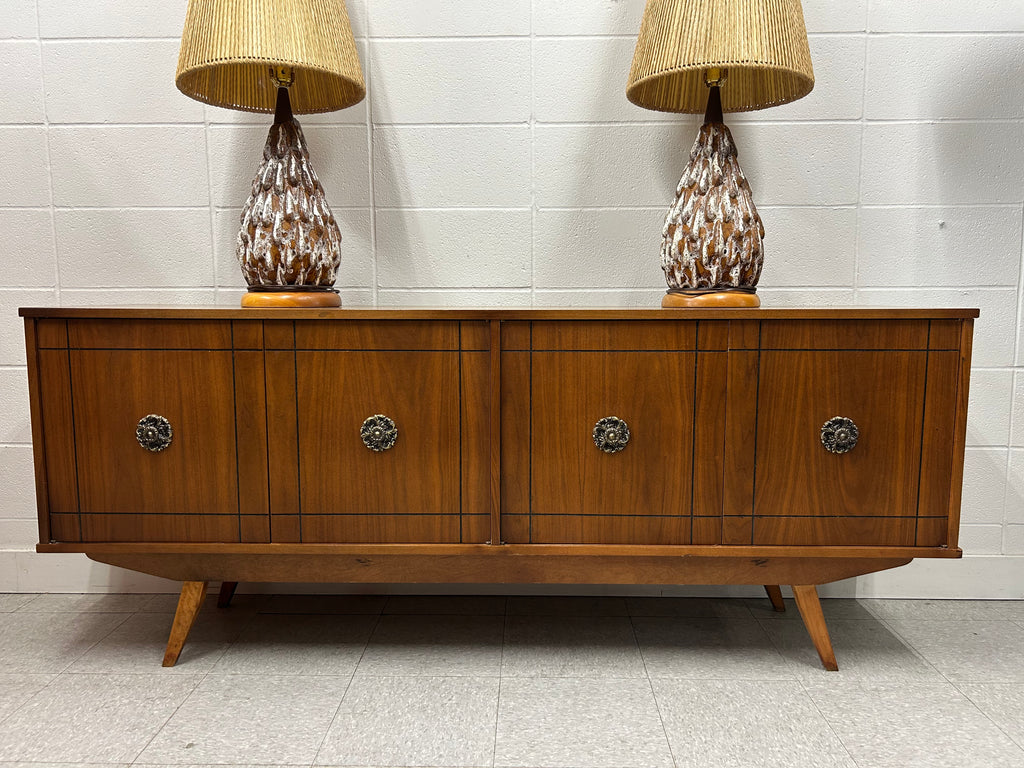 Huge ceramic lamp pair