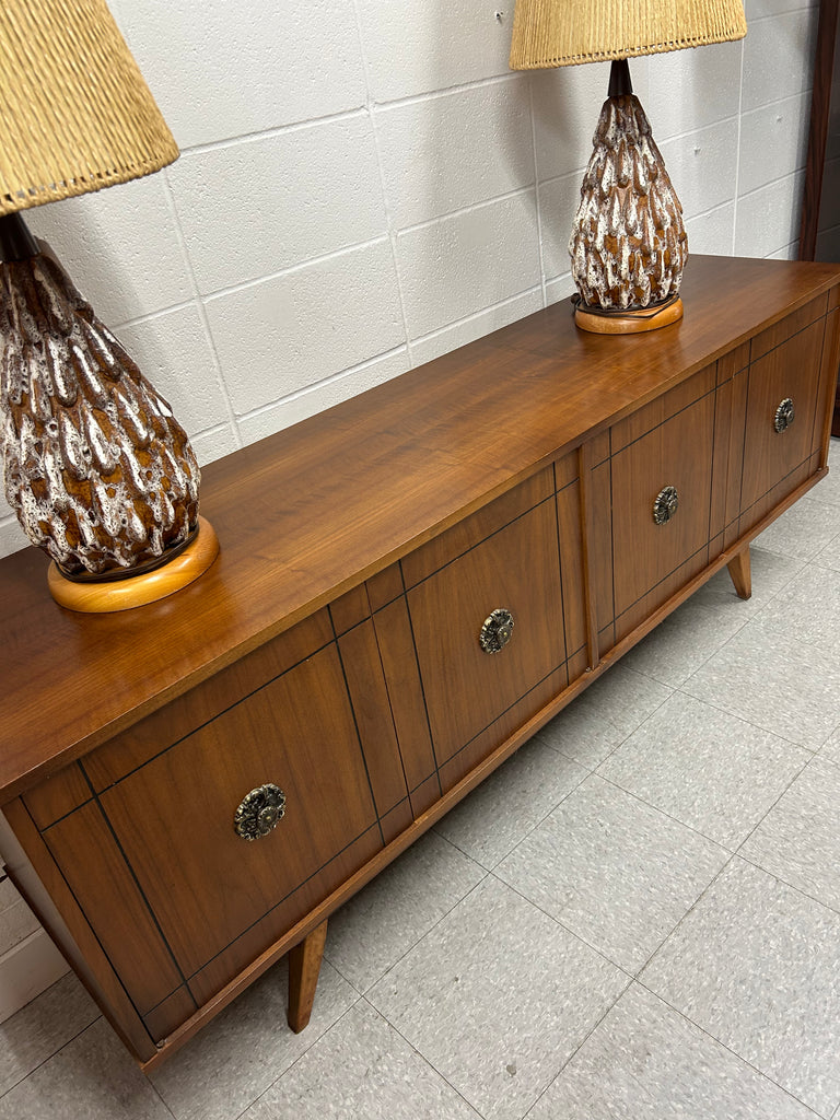 Huge ceramic lamp pair