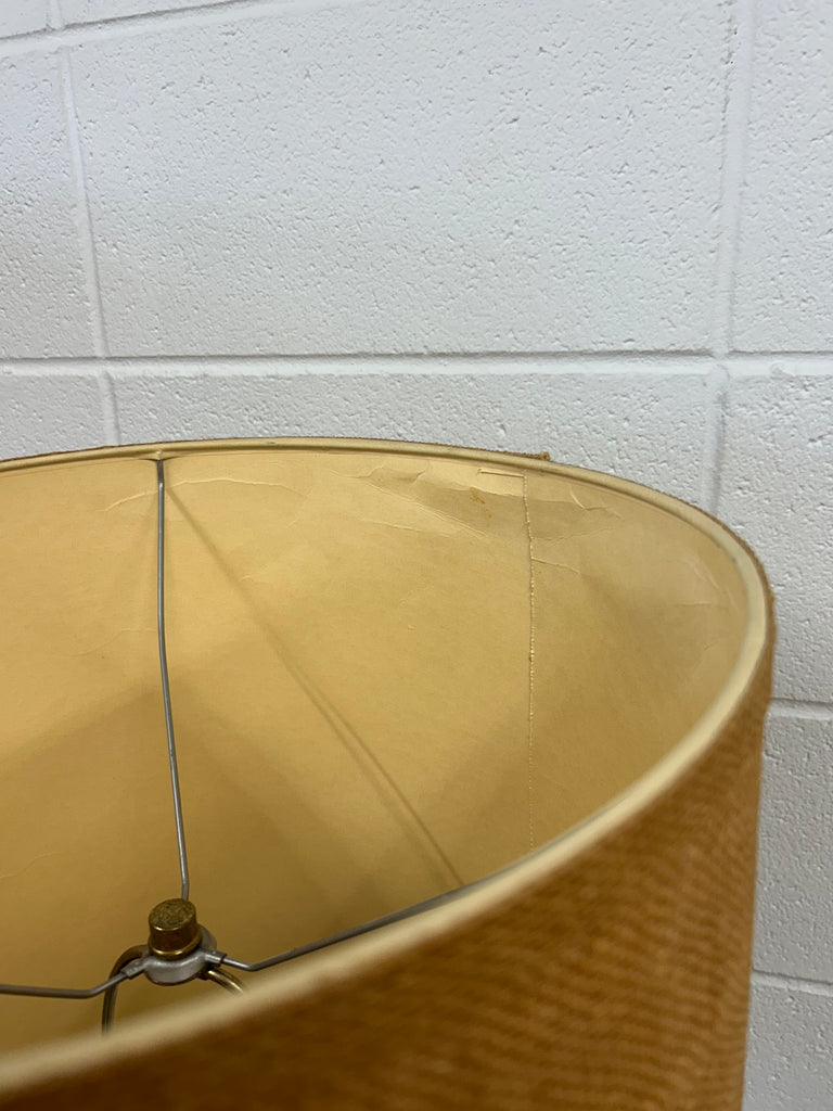 Teak floor lamp