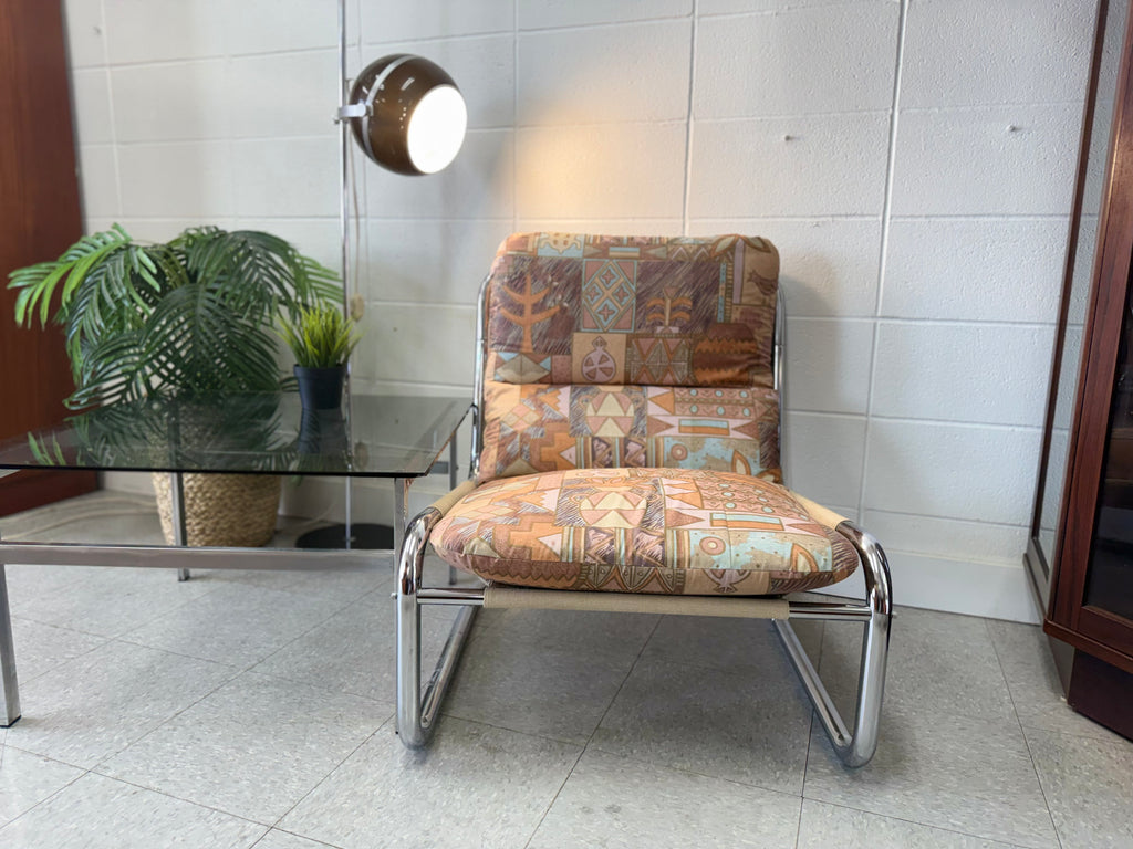 Chrome chair pair