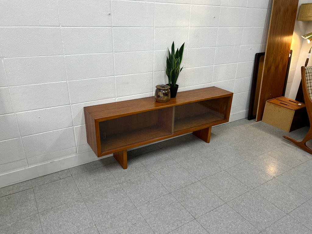 Teak media cabinet