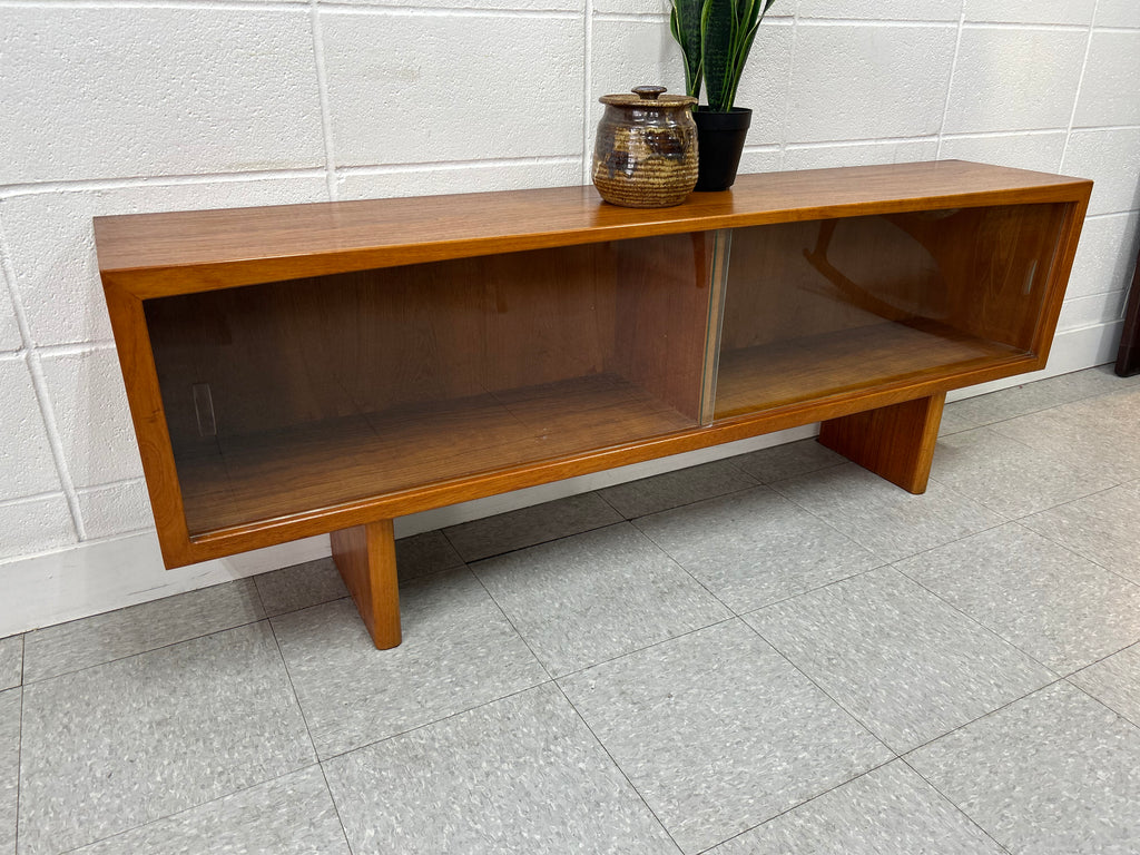 Teak media cabinet