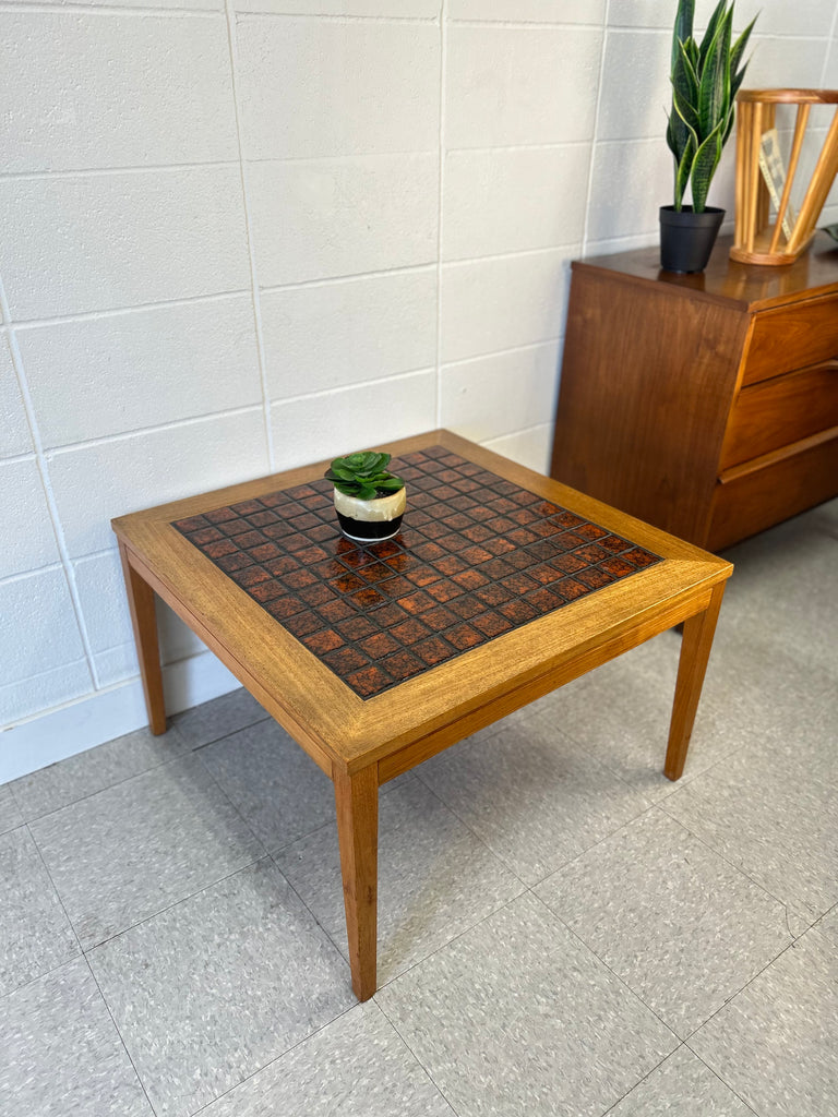 Tile top coffee table