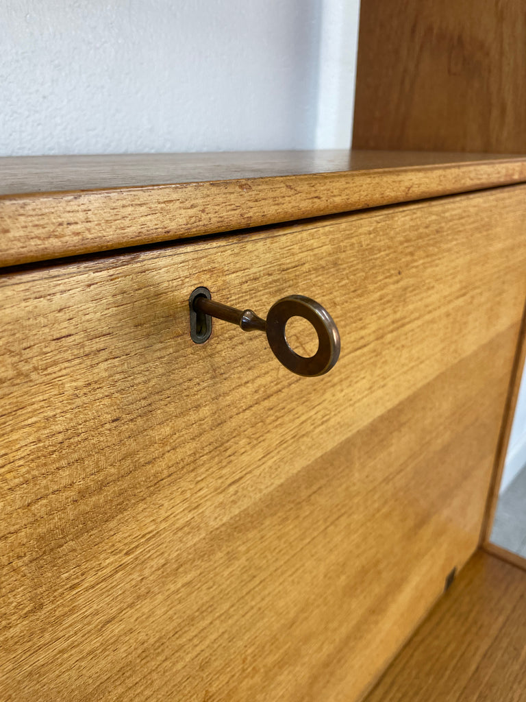 Teak bar cabinet / secretary