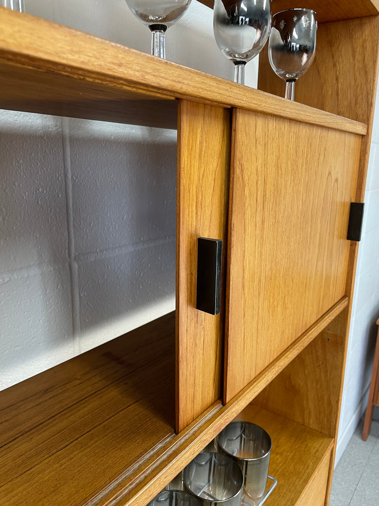 Teak bar cabinet / secretary