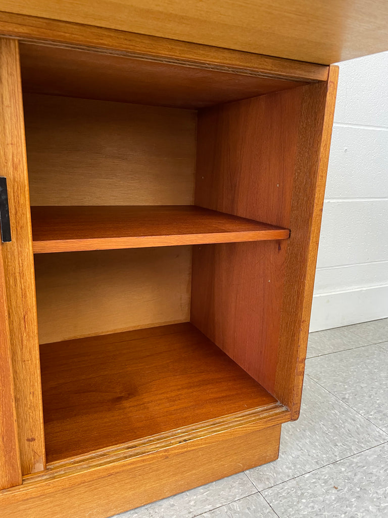 Teak bar cabinet / secretary