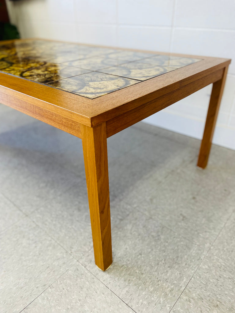 Teak & Tile coffee table